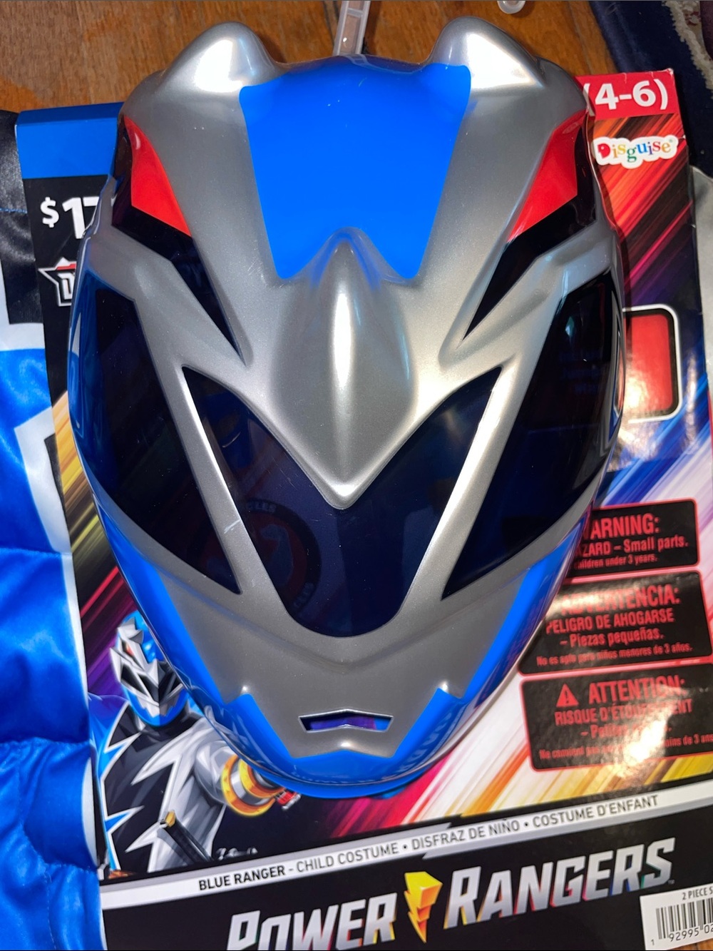 Blue Power Rangers Dino Fury Costume (4-6) - Picture 5 of 7